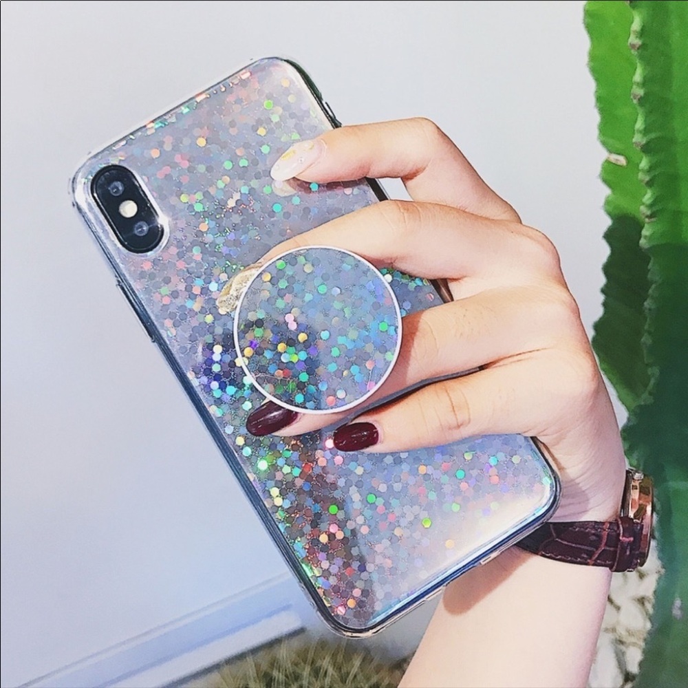 iPhone XS Max Phone Case with pop socket